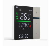 Niceminiwall Termostato abilitato WiFi per riscaldamento a pavimento elettrico e caldaia a gas, integrazione intelligente della casa, controllo vocale e funzioni di risparmio energetico (grigio
