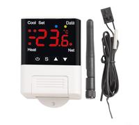 Niceminiwall Termostato programmabile WiFi con telecomando per riscaldamento e raffreddamento di acquari e incubatori, capacità 110 V-230 V CA 10 A, intervallo di temperatura da -40 °C a (A)