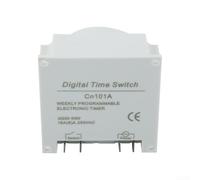 Niceminiwall Timer digitale 12V 16A con display LCD, programmabile settimanalmente per relè per casa e giardino, copertura impermeabile inclusa, compatibile con lampade scaldabagno (A)