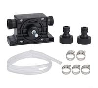 Niceminiwall Trapano per albero da 8 mm, 900 l/h, trasferimento portatile con tubo da 1,2 m e morsetti, sommergibile in plastica, per acqua, olio, prodotti chimici, carburante, 3400 giri/min, 45 m