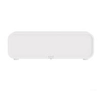 Niceminiwall Umidificatore per aromaterapia con telecomando con funzione ritmica dinamica ed effetto fiamma realistico per uso domestico, compatibile con oli essenziali e musica (bianco)