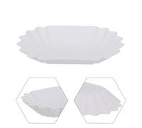 Niceminiwall Vassoio in plastica per campioni di chicchi di caffè, 300 ml, per uso alimentare, per caffè, snack, biscotti, antipasti, resistente al calore e al freddo da cucina (bianco)