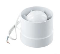 Niceminiwall Ventola di aspirazione in linea per bagno e cucina, 4 "5" 6" 100 125 150 mm con valutazione impermeabile IPX2, motore ad alta velocità da 19 W, basso rumore 34-35 dB, ABS (4 pollici)