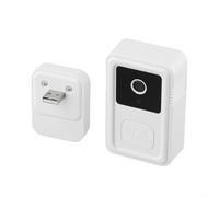 Niceminiwall Videocitofono WiFi M9 con video HD 1080p, rilevatore di movimento e allarme PIR, design a infrarossi, design impermeabile e funzione citofono per la casa (bianco)