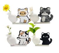 NiceNaiils 4 Pezzi Magnetici Animali per Frigorifichi e Tavoli Neri, Decorativi per Bambini con Disegni Gatti, Giochi Educativi e Regali per Prescolari