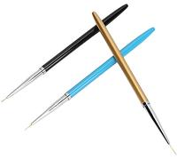 NiceNail Art Liner Brush Pen Nail Art Point Drill Drawing Lucidatura Pennelli 3Pcs Nail Dettagli Pittura Gel Pennello Nail Design Manicure DIY 7 mm 9 mm11 mm