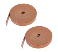 NICENEED 10 Yards Brown Flat Faux Leather Cord, Strisce di pelle pieno fiore, Strisce di pelle bovina per la creazione di gioielli e progetti di artigianato fai da te