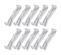 NICENEEDED 10 pz. Ganci per Grondaie da 5 Pollici, Staffe per Grondaie Nascoste Clip per Grondaie A Vite Rapida Clip per Grondaie per Impieghi Gravosi