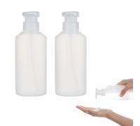 Niceneeded 2 confezione di Flaconi Erogatori con Pompa di Schiuma di Sapone Da 200 ml, Sapone Liquido Che Divide Le Bottiglie di Plastica, Dispenser Da Viaggio Contenitori Ricaricabili