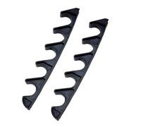 NICENEEDED 2 pz. Supporto di Regolazione per Chaise Longue, Supporto per La Schiena Reclinabile con Regolatore in Nylon A 5 Posizione, Staffe Multiposizione Nere