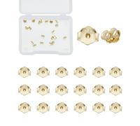 NICENEEDED 20 pezzo di Ricambio per Orecchini In Oro 14K, Chiusure per Orecchini Ipoallergeniche per Borchie, Chiusure per Orecchini Forati con Chiusura Sicura per L'Orecchio per I Montanti