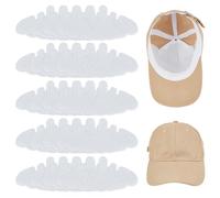 NICENEEDED 20 pz Inserti per Cappellini da Baseball in Feltro Bianco, Fodera per Cappello Lavabile Flessibile, Inserto per Cappello, Supporto per Visiera