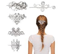 NICENEEDED 5 pz Fermagli per Capelli Celtici Vichinghi, Forcine per Capelli Celtiche Vintage, Fermaglio per Capelli con Nodo In Metallo, Fermaglio per Capelli, Fermaglio per Capelli, Accessori per Cap