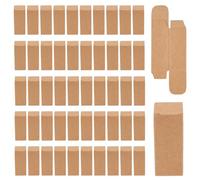 NICENEEDED 50 pz Contenitori per Balsamo per Labbra Scatole di Imballaggio, Involucro Da 2.75 x 1.1 x 1.1 pollice In Carta Sfusa, Confezione di Rossetti Fai Da Te In Carta Kraft