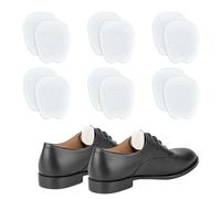 NICENEEDED 6 Paio di Cuscinetti per Lingua in Feltro, Cuscino Adesivo per La Lingua, Scarpe Morbide Bianche Antiscivolo Inserti per Piedi Cuscini Metatarsali