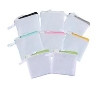 NICENEEDED 8 pz Mini Sacchetti per Lavatrice Delicati, Borsa Da Lavaggio In Rete, Piccole Borse per Bucato In Poliestere A Maglie Fini, Borse Portaoggetti A Nido D'Ape