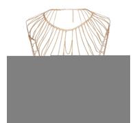 NICENEEDED Catena per Il Corpo con Frange, Collana di Cristallo Catena da Braccio Catena da Spiaggia Estiva Bikini Catena da Spalla