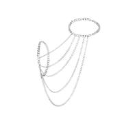 NICENEEDED Catena per Spalle Punk Sexy, Gioielli con Catena per Il Corpo Multistrato, Collana A Catena con Spalla Bikini Catene di Reggiseno Boho