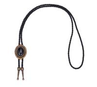NICENEEDED Cravatta Bolo Uomo, Collana da Sposa in Pietra Bola Tie Occidentale Nativa dello Sposo, Costume da Cowboy Western Vintage con Cravatta