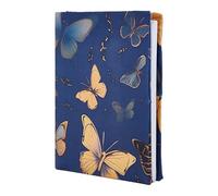 NICENEEDED Custodia per Libri Estensibile con Motivo A Farfalla Misteriosa, Copertina per Libri in Tessuto Elastico Lavabile e Riutilizzabile, Protezioni Regolabili per Libri di Testo