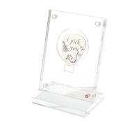 NICENEEDED Espositore per Plettri per Chitarra, Cavalletto Espositivo per Chitarra in Acrilico, Supporto per Plettro per Chitarra Trasparente con Ventosa Magnetica e Base