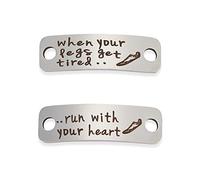 NICENEEDED Etichetta per Lacci delle Scarpe, Decorazioni con Ciondoli per Lacci delle Scarpe, Tag per Scarpe da Corsa Accessorio per Braccialetti Charms Charm per Lacci delle Scarpe