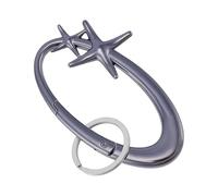 NICENEEDED Starlight Y2K - Moschettone in metallo lucido e pesante, colore canna di fucile, accessorio per cintura, gancio a scatto e fibbia per chiavi