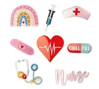 NICENEEDED Toppe Ricamate per Infermiere, Applique da Cucito Fai da Te Accessorio Medico Infermieristico Percorso di Cucitura su Applique Toppa Decorativa di Riparazione