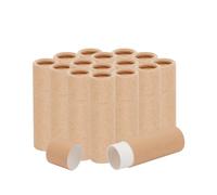 NICENEEDED Tubi per Balsamo per Labbra In Cartone Da 15 pezzo, Tubo per Rossetto di Carta Ricaricabile, Contenitore per Profumo Solido Rotondo Vuoto Lucidalabbra In Cartone