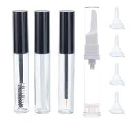 NICENEEDED Tubo e Bacchetta per Mascara Vuoti Da 10 ML, Tubo per Lucidalabbra per Eyeliner per Ciglia, Flacone Contenitore In Plastica Eyeline Contenitore Riutilizzabile