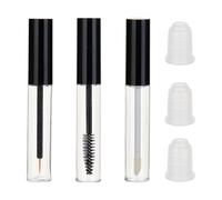 NICENEEDED Tubo Vuoto per Mascara Da 3 confezione, Tubo per Eyeliner Tubi per Lucidalabbra Flacone Contenitore per Crema per Ciglia con Inserti In Gomma, Kit Ideale