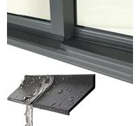 NICEQT Parapioggia for Porte e finestre - Striscia Adesiva in Gomma Flessibile, Protezione antitempesta for finestre, Guarnizione in Gomma tagliabile su Misura(4.5cm,3.5m(11.4ft))