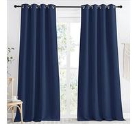 NICETOWN Tenda a pannello oscurante, 139,7 cm di larghezza e 243,8 cm di lunghezza, 1 pezzo, blocco della luce, tende oscuranti per stanza dei bambini, con anello superiore