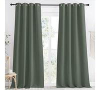 NICETOWN Tenda oscurante per soggiorno lunga 243,8 cm, 1 pannello, manto reale scuro, 55 x 96, tenda termica per camera da letto/camera dei bambini