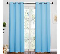NICETOWN - Tende oscuranti a tripla tessitura, per camera da letto, 106,7 x 213,4 cm, colore: Blu