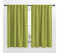 NICETOWN Tende oscuranti per camera da letto, colore verde erba, 132 x 160 cm, doppi pannelli, tende oscuranti per finestre