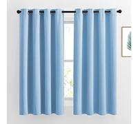 NICETOWN - Tende oscuranti per camera da letto, per la casa, alla moda, per il trattamento della finestra, tende oscuranti e tende (132 x 160 cm, set di 2 pannelli, blu)