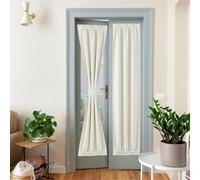 NICETOWN Tende oscuranti per porte francesi, 66 x 183 cm, per finestre in vetro, isolamento termico per camera da letto, 1 pannello, verde grigiastro