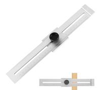 NICEWAT Misuratore di precisione 0 - 250 mm, strumento di precisione con cursore fisso, in acciaio inox con scala incisa al laser, calibro di marcatura per precisione