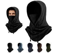 NICEWAT Passamontagna Moto Invernale Uomo Donna, Multifunzionale Passamontagna in Pile Termico Cappello, Antivento Balaclava Copertura Viso Regolabile con Scaldacollo per Sci Ciclismo Trekking