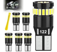 NICEWAT T10 W5W LED 4014 Lampadina Cuneo LED Canbus Sensa 24 Leds 24SMD 12V per Luci Car Dome Map Door Luce di cortesia per Targa, 6000K Xenon Bianca (Confezione Da 6)
