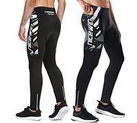 NICEWIN Pantaloni da Ciclismo Invernali Uomo Lunghi con 4D Gel Imbottito Pantaloni Bici MTB Traspirante Compression Mountain Bike Pantaloni Sportivi