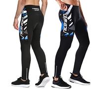 NICEWIN Pantaloni da Ciclismo Invernali Uomo Lunghi con 4D Gel Imbottito Pantaloni Bici MTB Traspirante Compression Mountain Bike Pantaloni Sportivi