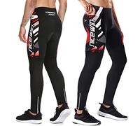 NICEWIN Pantaloni da Ciclismo Invernali Uomo Lunghi con 4D Gel Imbottito Pantaloni Bici MTB Traspirante Compression Mountain Bike Pantaloni Sportivi