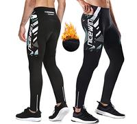NICEWIN Pantaloni da Ciclismo Invernali Uomo Lunghi con 4D Gel Imbottito Pantaloni Bici MTB Traspirante Compression Mountain Bike Termici Pantaloni Sportivi