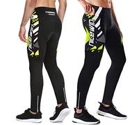NICEWIN Pantaloni da Ciclismo Invernali Uomo Lunghi con 4D Gel Imbottito Pantaloni Bici MTB Traspirante Compression Mountain Bike Pantaloni Sportivi