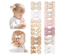 Niceye Fermagli per capelli per bambini, 24 pezzi, completamente foderati, per capelli fini, in cotone, per neonati, bambine e bambine