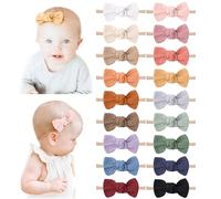 Niceye Fiocchi e fasce per capelli per neonate, in nylon elasticizzato, accessori per capelli fatti a mano per bambine e ragazze