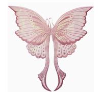Niceyoeuk Costume da fata a forma di ali di farfalla, per Halloween, feste e cosplay (rosa 2, taglia unica)
