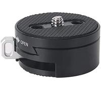NICEYRIG Adattatore di montaggio a sgancio rapido, kit piastra di base con chiusura a scorrimento per piastra QR per fotocamera DSLR treppiedi Gimbal microfono wireless trasmissione video - 404